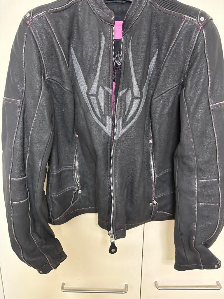 Dames motorjack Arlen Ness leer maat 46, zgan, Ophalen, Tweedehands, Dames, Jas | leer