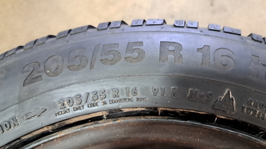 Banden set 16 inch Opel/Saab/Alfa 205/55R16 Continental, Ophalen, Gebruikt, Personenwagen, Saab