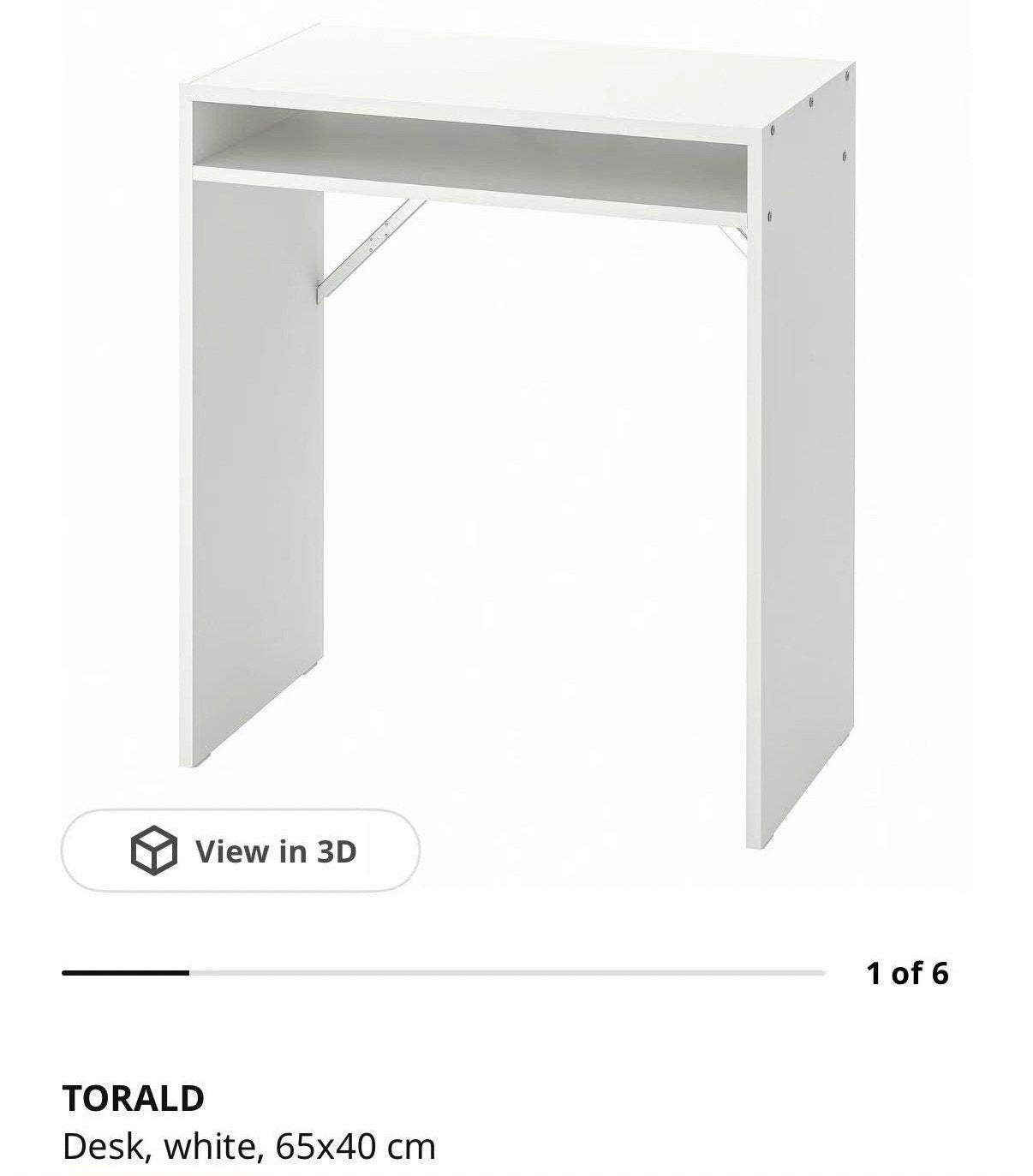 IKEA desk - white, Ophalen, Zo goed als nieuw, IKEA, Wit