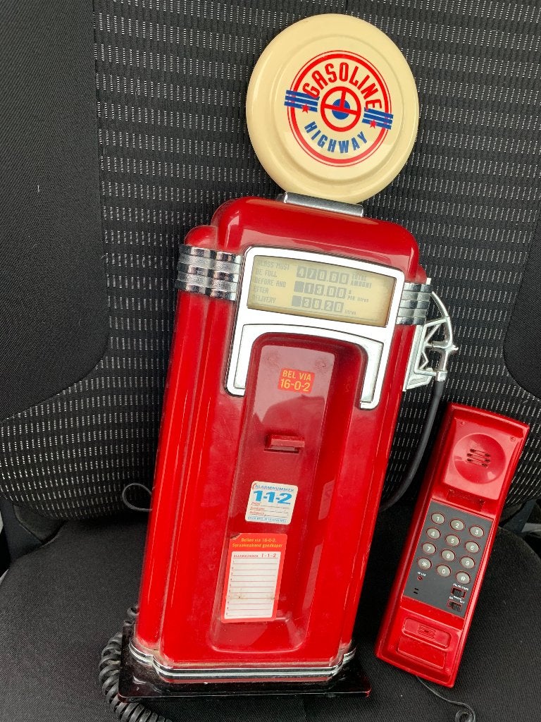 telefoon in de vorm van een benzinepomp Gasoline Highway, Ophalen of Verzenden, Gebruikt