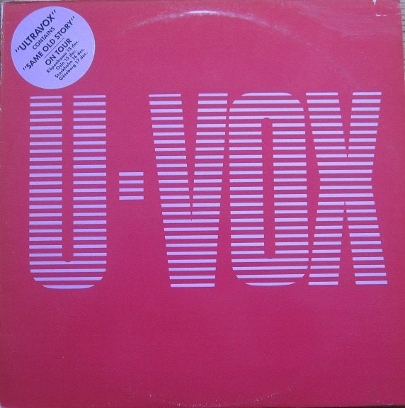 Ultravox - U vox, LP, Ophalen of Verzenden, Zo goed als nieuw, 12 inch