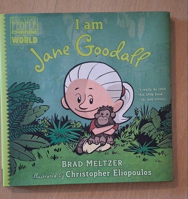 I Am Jane Goodall - Gesigneerd door Jane Goodall, Ophalen of Verzenden, Zo goed als nieuw, Brad Meltzer, 3 tot 4 jaar