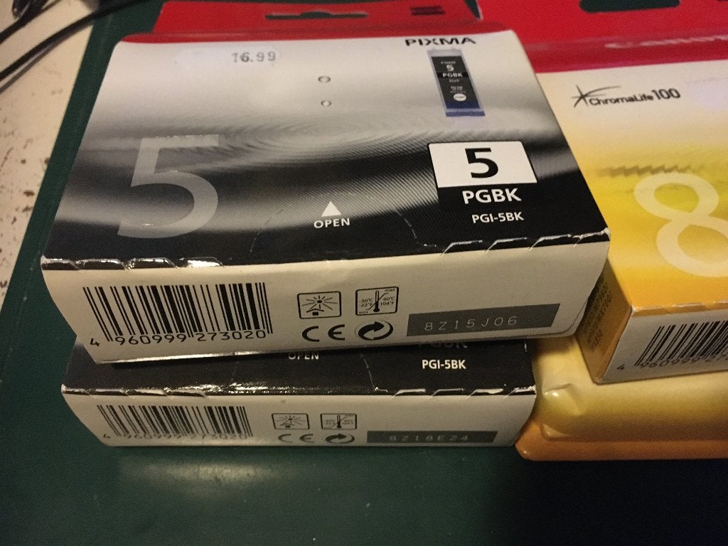 ORIGINELE Cartridges voor vele Canon Pixma printers zie foto, Ophalen of Verzenden, Nieuw, Cartridge, Canon Pixma
