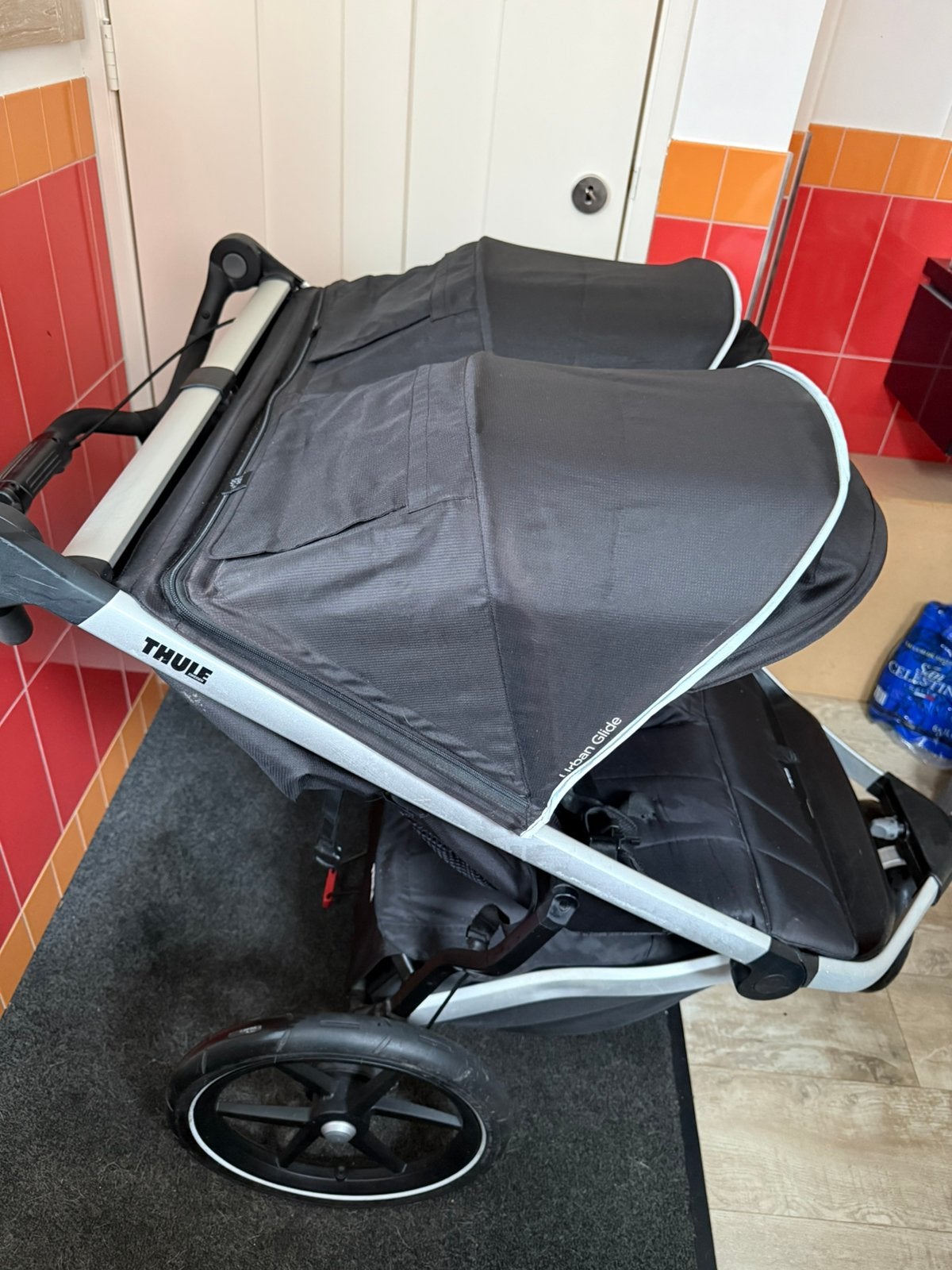 Kinderwagen Thule Urban Glide2 Double, Ophalen, Zo goed als nieuw, Overige merken