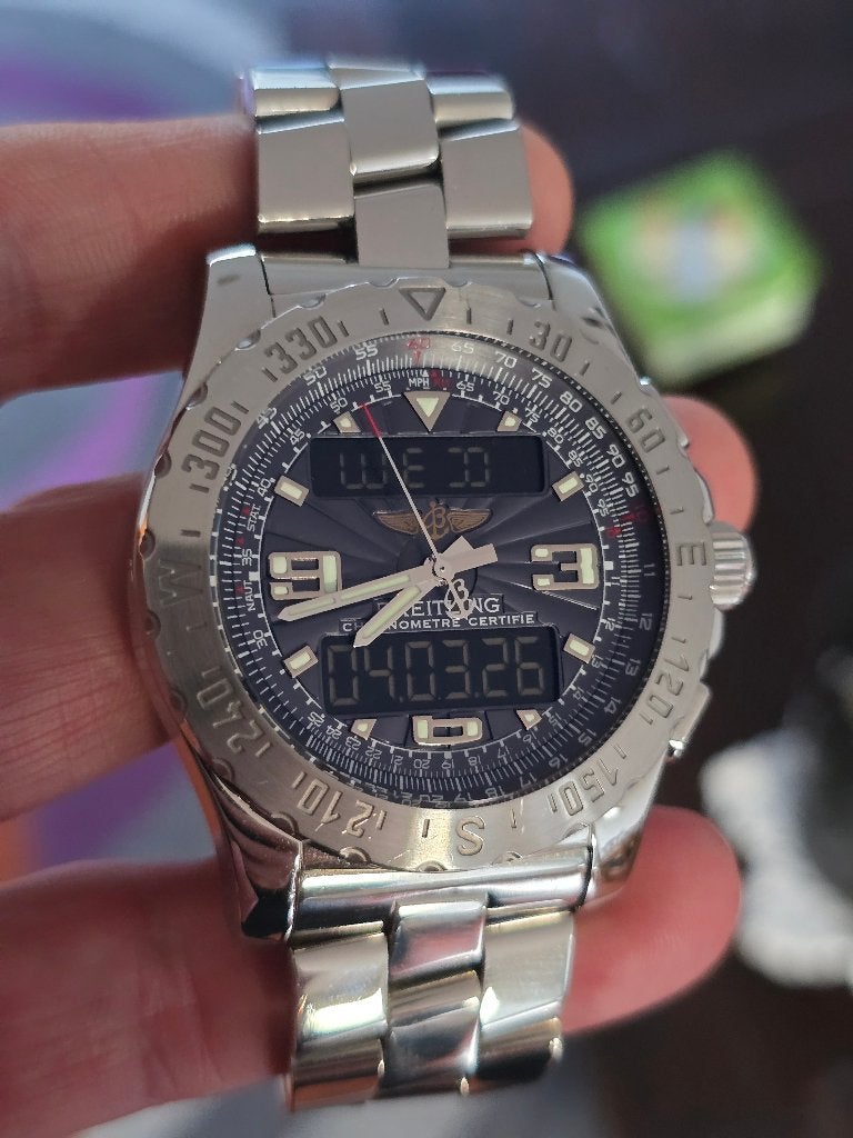 Breitling Airwolf B1 | 2006 | full set | service | ZGAN, Sieraden, Tassen en Uiterlijk, Horloges | Heren, Ophalen, Staal, Staal