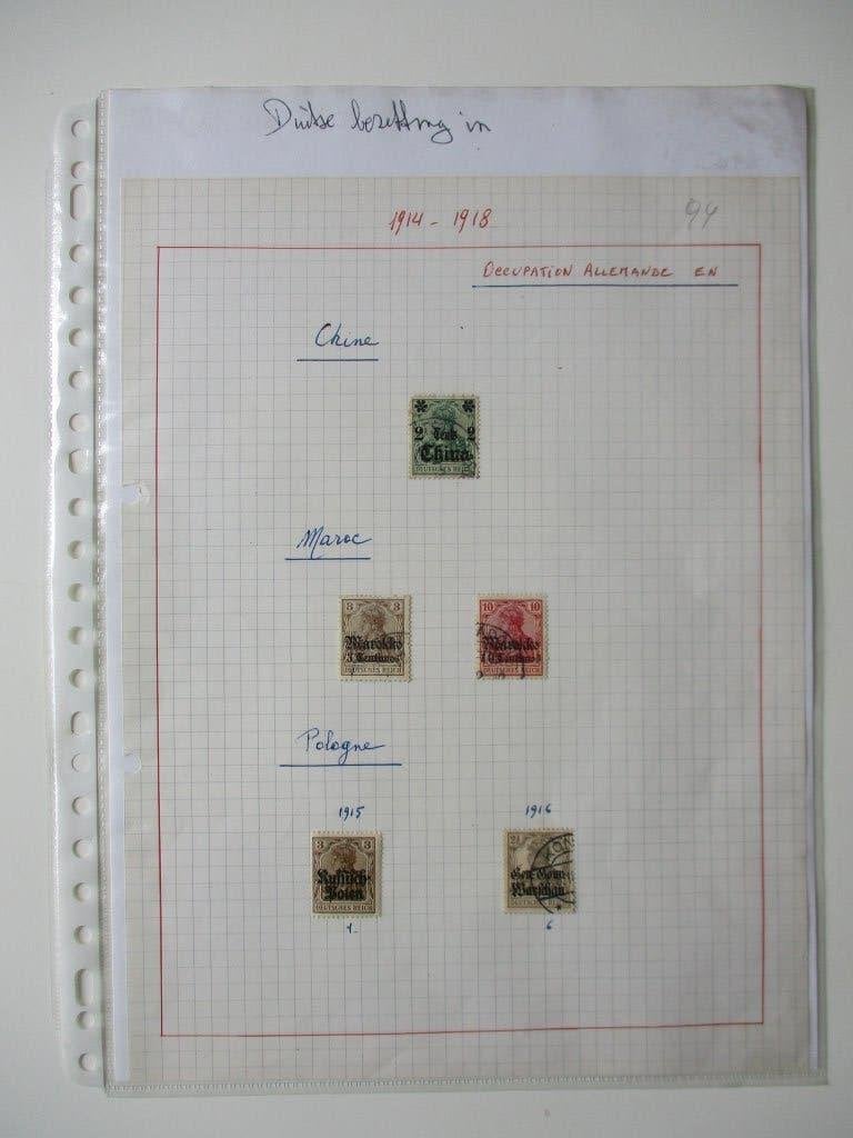 Duitse bezetting 1914-1918: deel 2 van de verzameling, Verzenden, Duitse Keizerrijk, Gestempeld