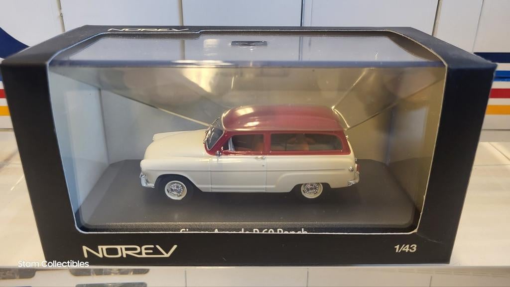 Norev Simca P60 Ranch White / Red, Auto, Norev, Ophalen of Verzenden, Zo goed als nieuw