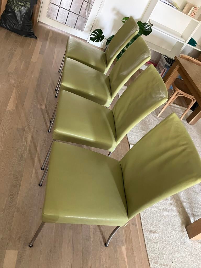 Eetkamerstoelen Bert Plantagie, Ophalen, Overige kleuren, Leer, Zo goed als nieuw