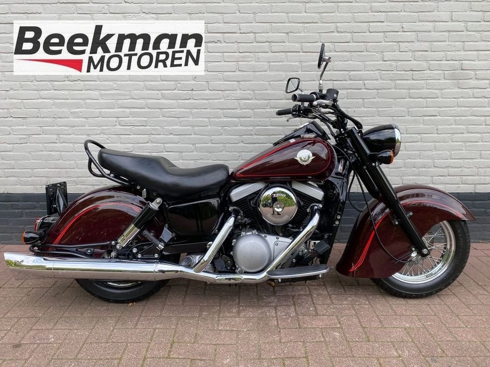 KAWASAKI VN 1500 DRIFTER / INDIAN bj 2002) NL 31.496 km koff, Motoren, 2 cilinders, Chopper, Bedrijf, Onbekend