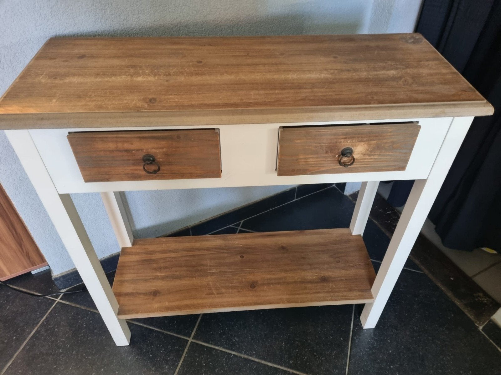 Set van 2: Ronde Boekenkast & Console Tafel, Ophalen, Gebruikt