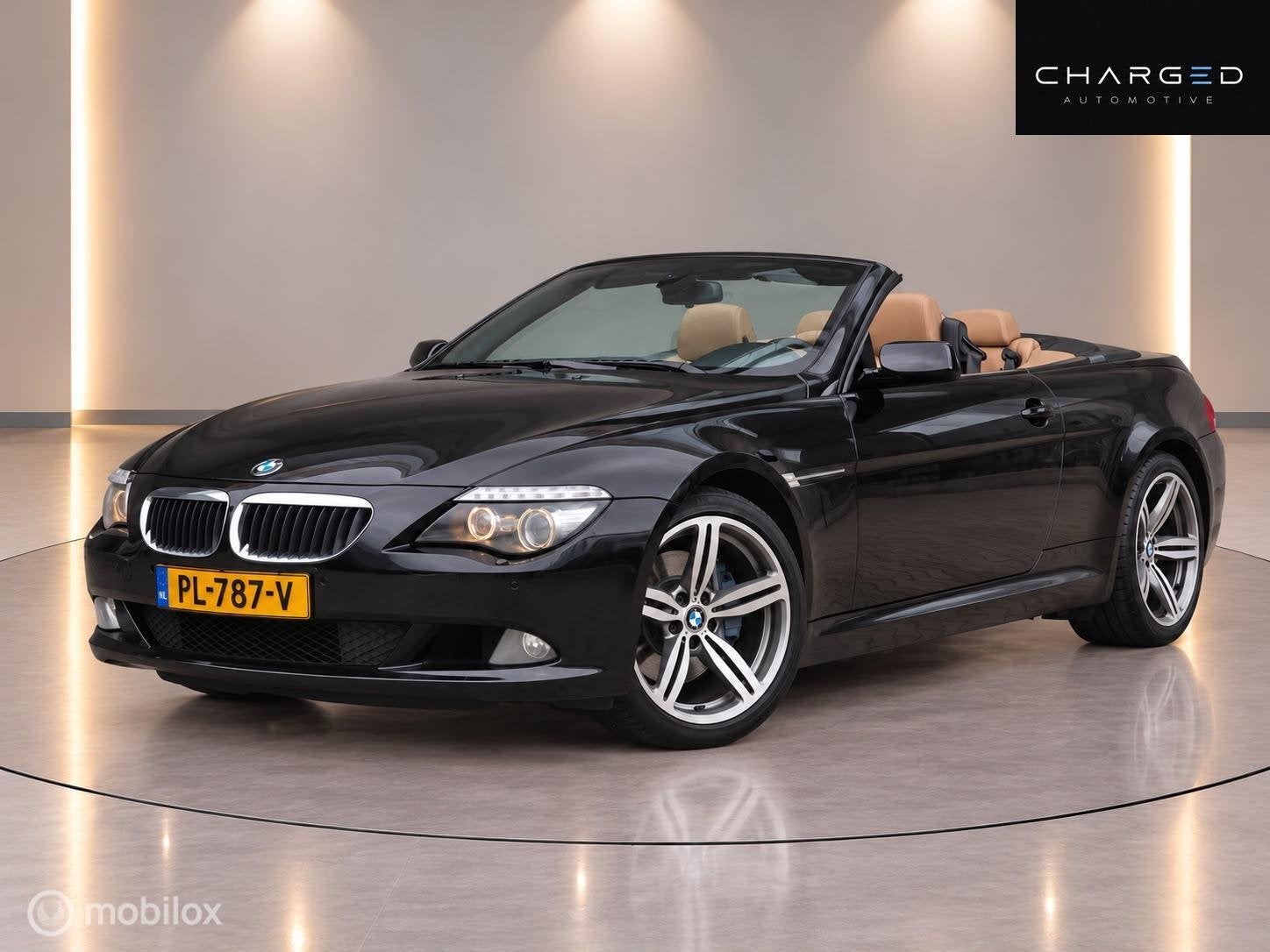 BMW 6-serie Cabrio 635d originele staat Adaptive steering, Auto's, Automaat, Achterwielaandrijving, Gebruikt, 2993 cc