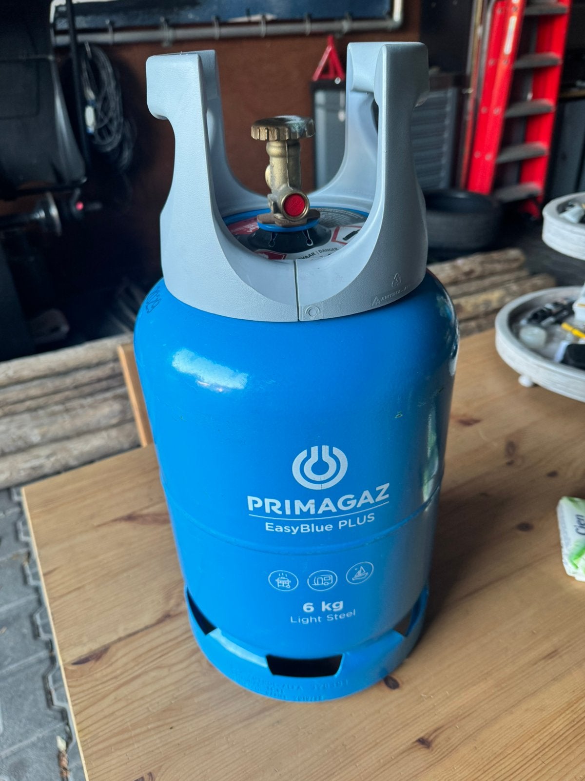 Primagaz / benegas comfort steel 6kg fles met 5,8kg vulling, Ophalen, _, _, Zo goed als nieuw