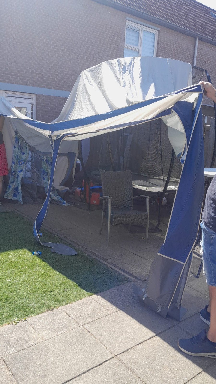 Base Camp voortent - Ten Cate tentdoek maat 8, Caravans en Kamperen, Ophalen, Gebruikt, Tot en met 4