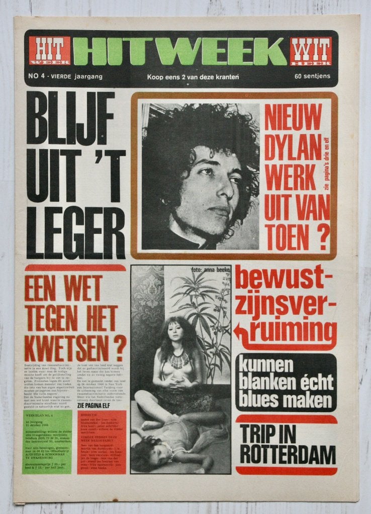 Hitweek 4e jaargang nr 4 - 11 oktober 1968, Ophalen of Verzenden, Gelezen, Muziek, Film of Tv
