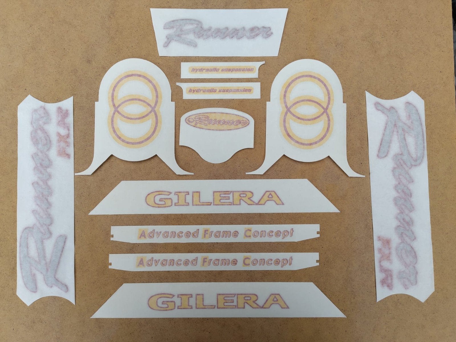 Stickerset Gilera Runner FXR (yellow&red), Ophalen of Verzenden