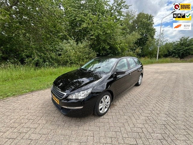 Peugeot 308 SW 1.6 BlueHDI Blue Lease Pack*LEDER*STOELVERW*N, Auto's, Peugeot, Voorwielaandrijving, Gebruikt, 4 cilinders, Zwart