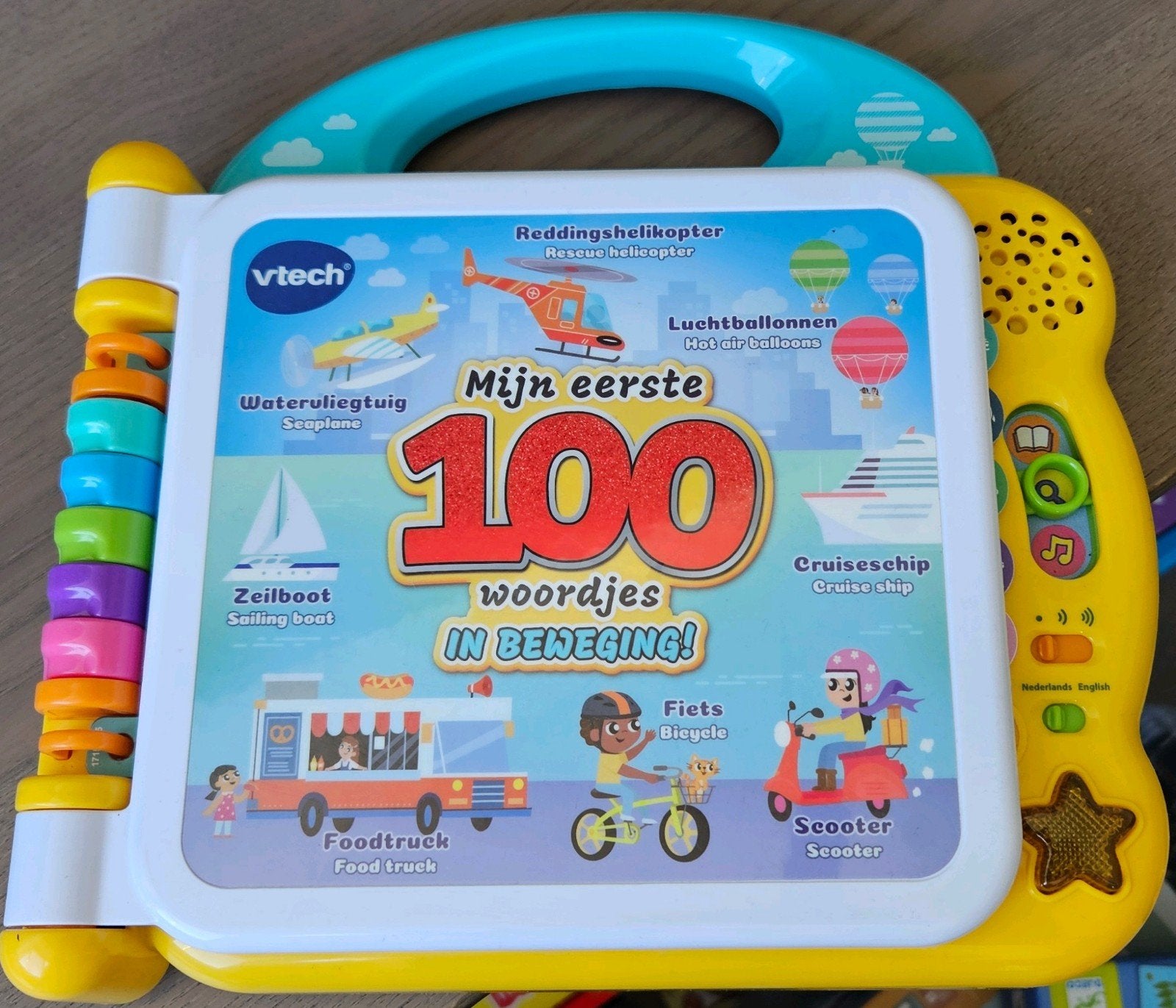 VTech Mijn Eerste 100 Woordjes Elektrisch Boek, Ophalen, Zo goed als nieuw, Taal en Lezen, Met geluid
