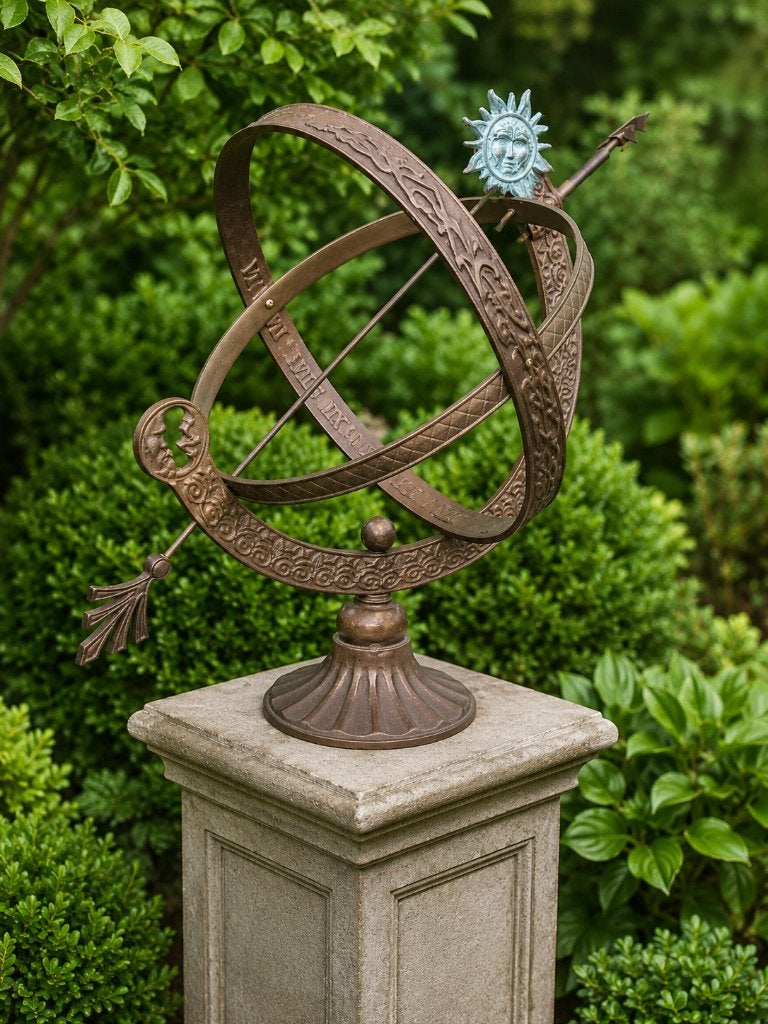 zonnewijzer / BRONZEN ZONNEWIJZER / BRONS/nieuw, Nieuw, Info@huisentuindecoratiemarie.nl, Huis en tuin decoratie marie, Peize