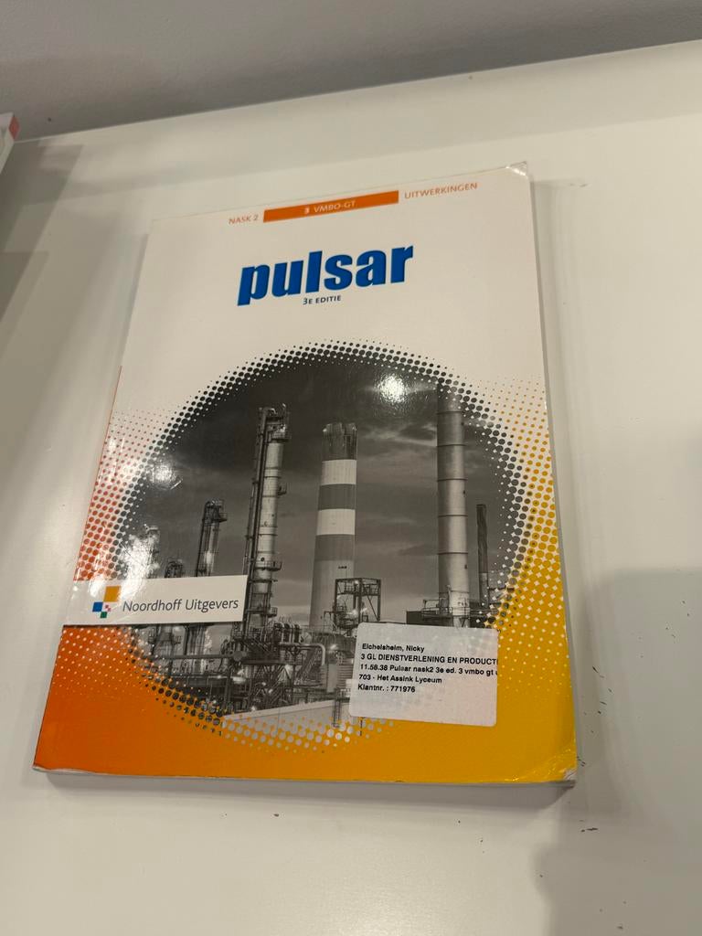 Pulsar Nask 2 3e editie uitwerkingen VMBO-GT, Ophalen of Verzenden, Beta, Gelezen, MBO