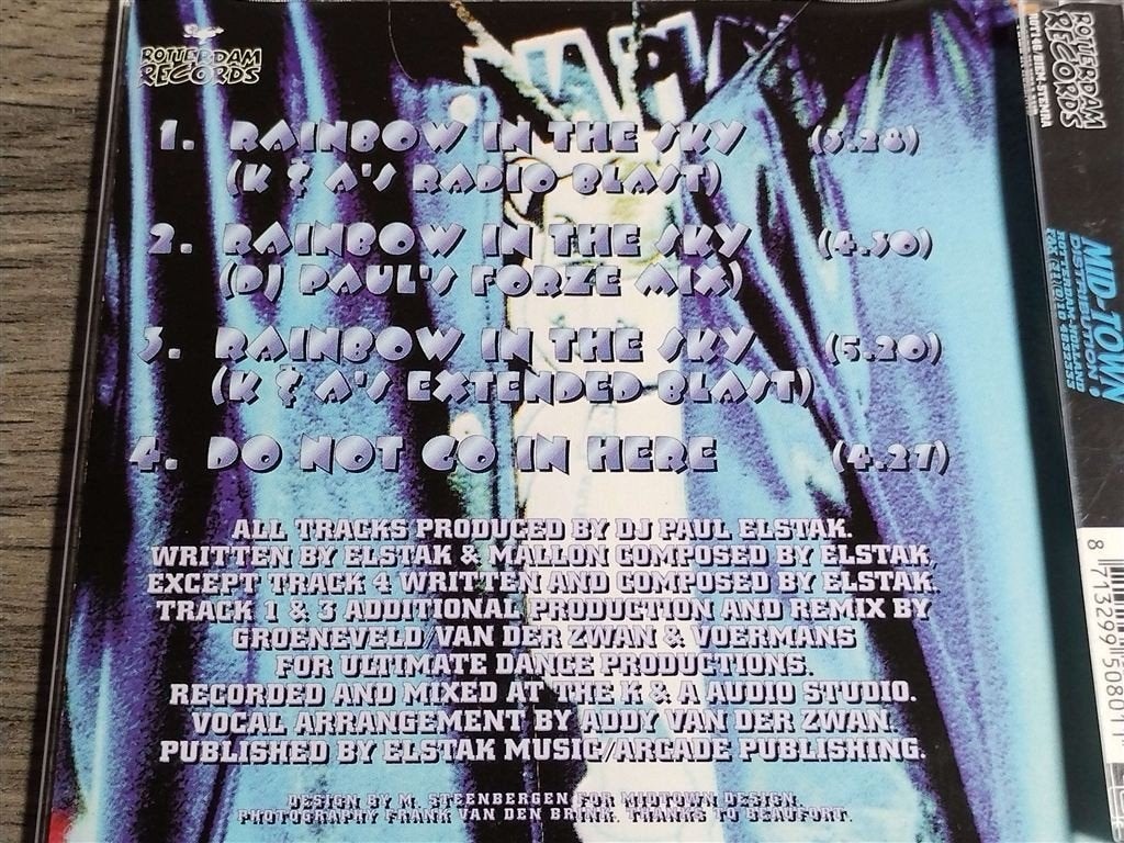 DJ Paul Elstak ‎– Rainbow In The Sky, Ophalen of Verzenden, Zo goed als nieuw, Pop