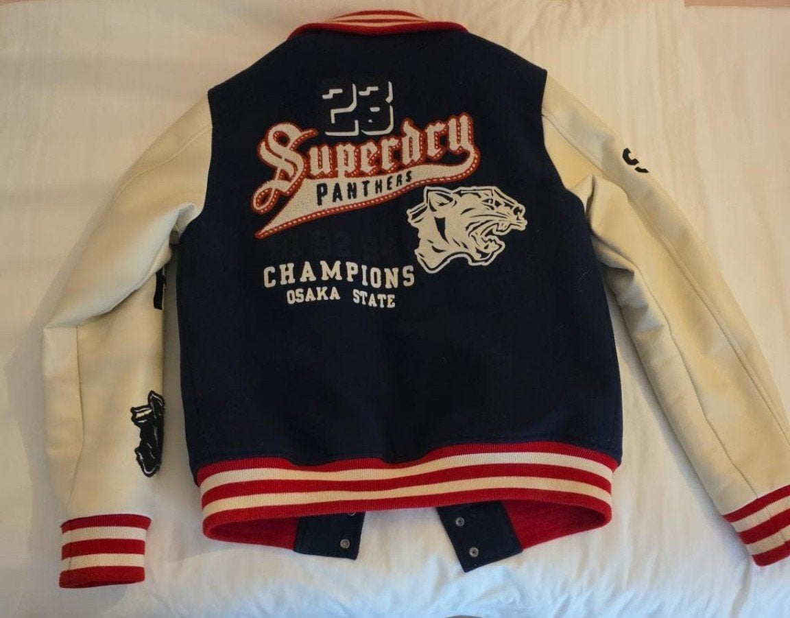 Superdry Varsity / College Jacket – zeer nette staat maat M, Ophalen of Verzenden, Zo goed als nieuw, Rood