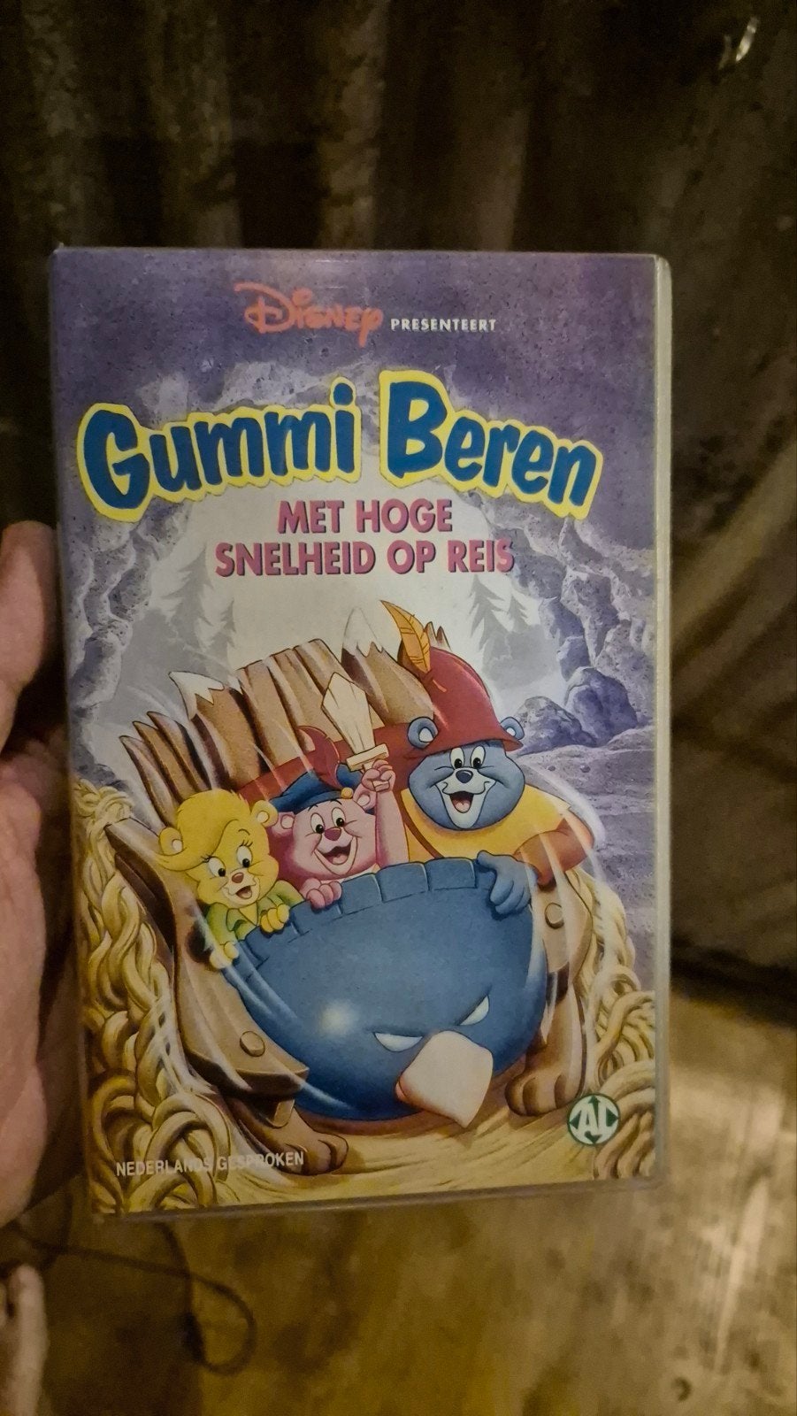 Disney Gummi Beren VHS - Met Hoge Snelheid op Reis, Cd's en Dvd's, VHS | Kinderen en Jeugd, Gebruikt, Tekenfilm, Alle leeftijden
