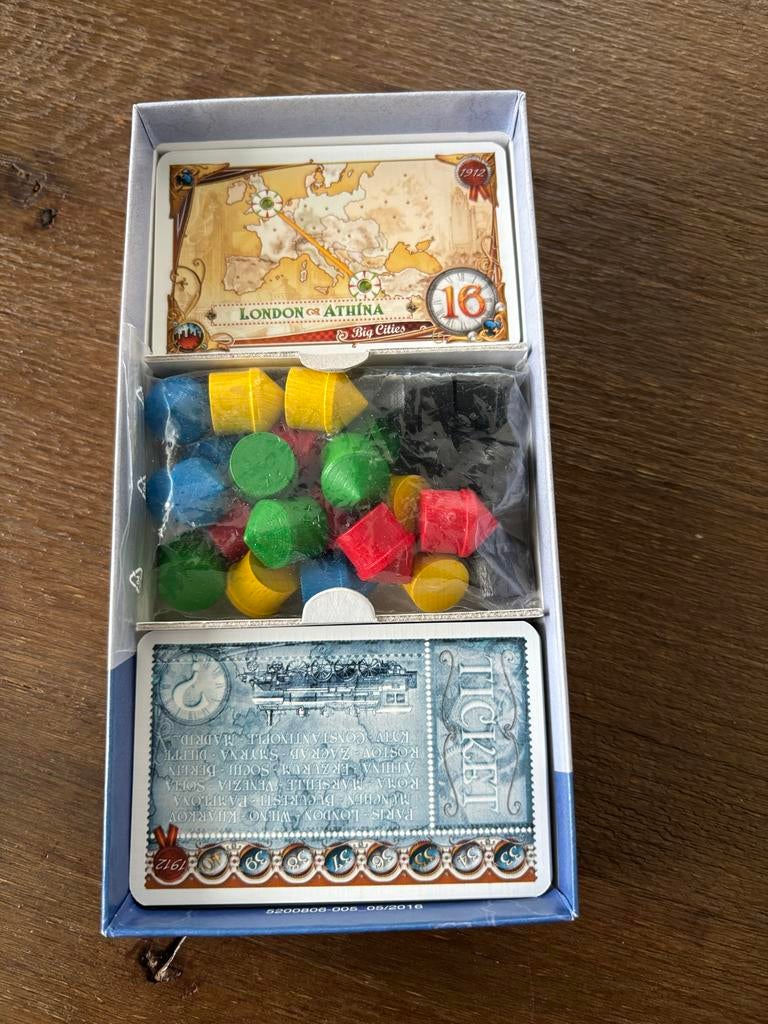 Ticket to Ride uitbreiding 1912 - Compleet, Hobby en Vrije tijd, Gezelschapsspellen | Bordspellen, Ophalen of Verzenden, Zo goed als nieuw