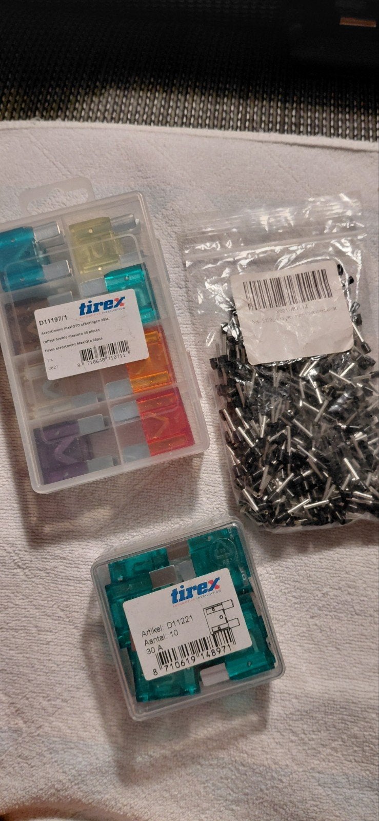 Tirex autozekeringen assortiment en losse zekeringen, Ophalen of Verzenden, Nieuw, Universele onderdelen