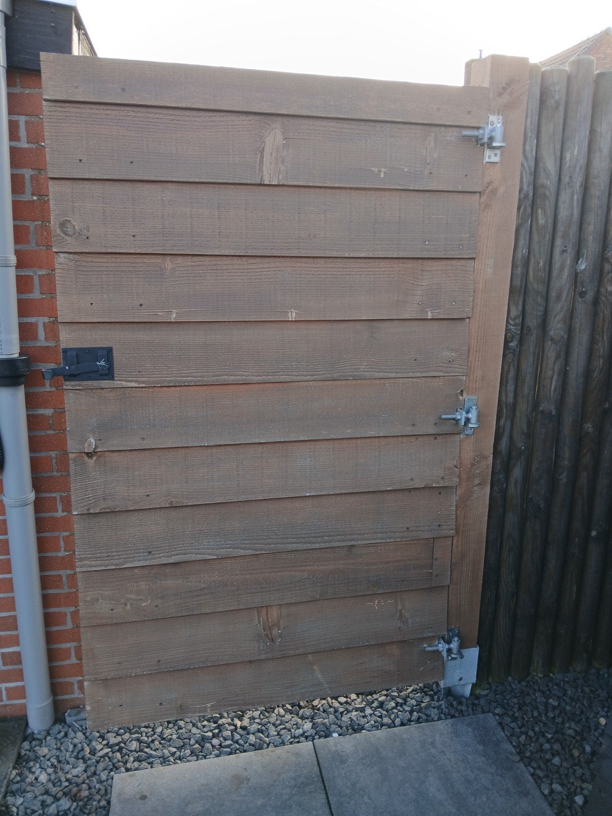 Tuindeur met stalen frame, Ophalen of Verzenden, Hout, Minder dan 3 meter, 1 tot 2 meter