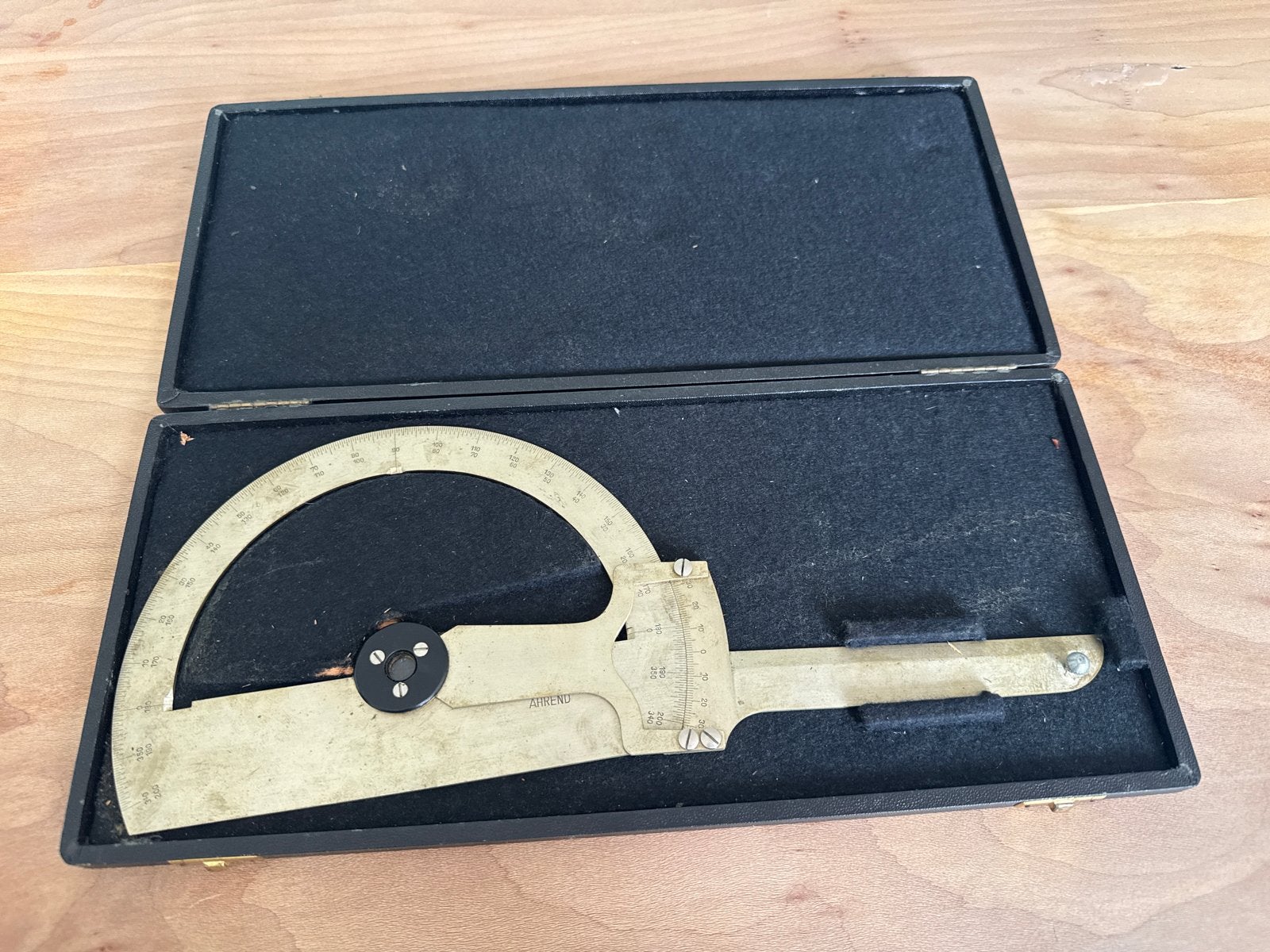 Ahrend Tekenhaak in koffer - Vintage Tekengereedschap, Verzenden, Gebruikt