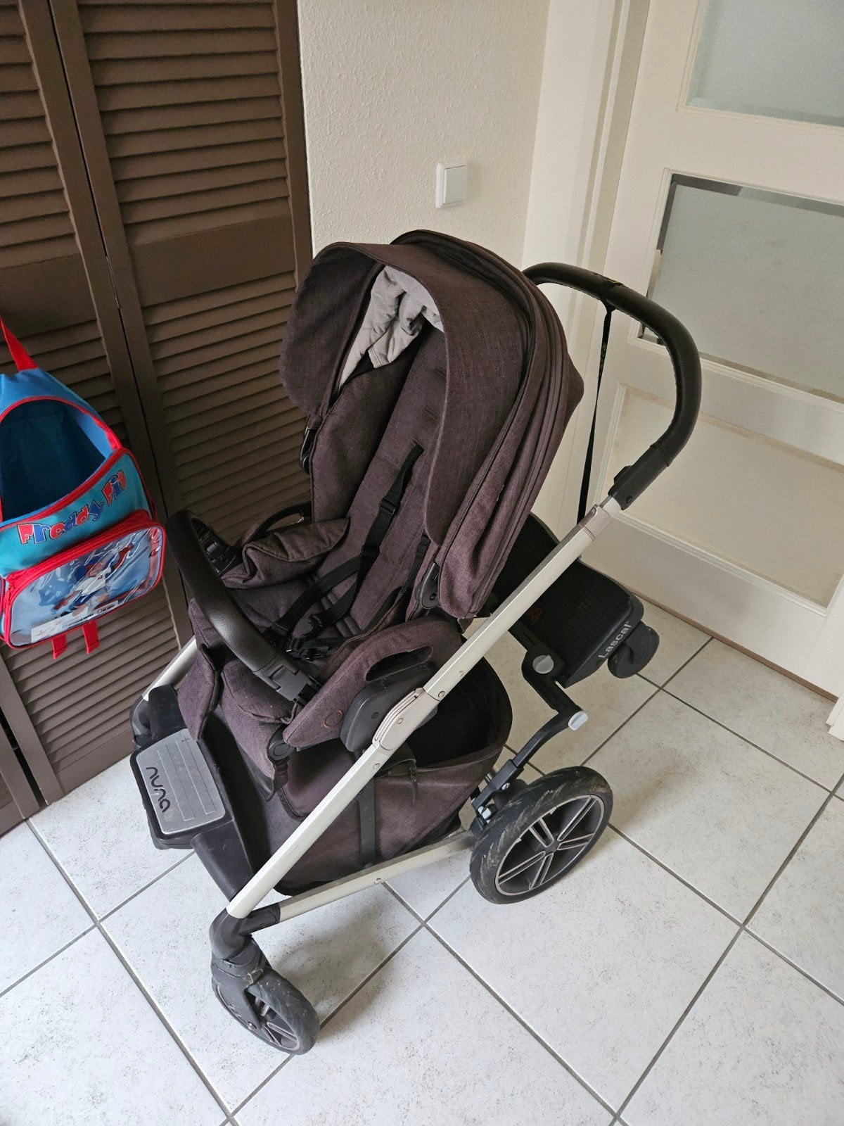 Nuna mixx + maxi cosi pebble en familyfix, Gebruikt, Combiwagen, Met autostoeltje, Ophalen