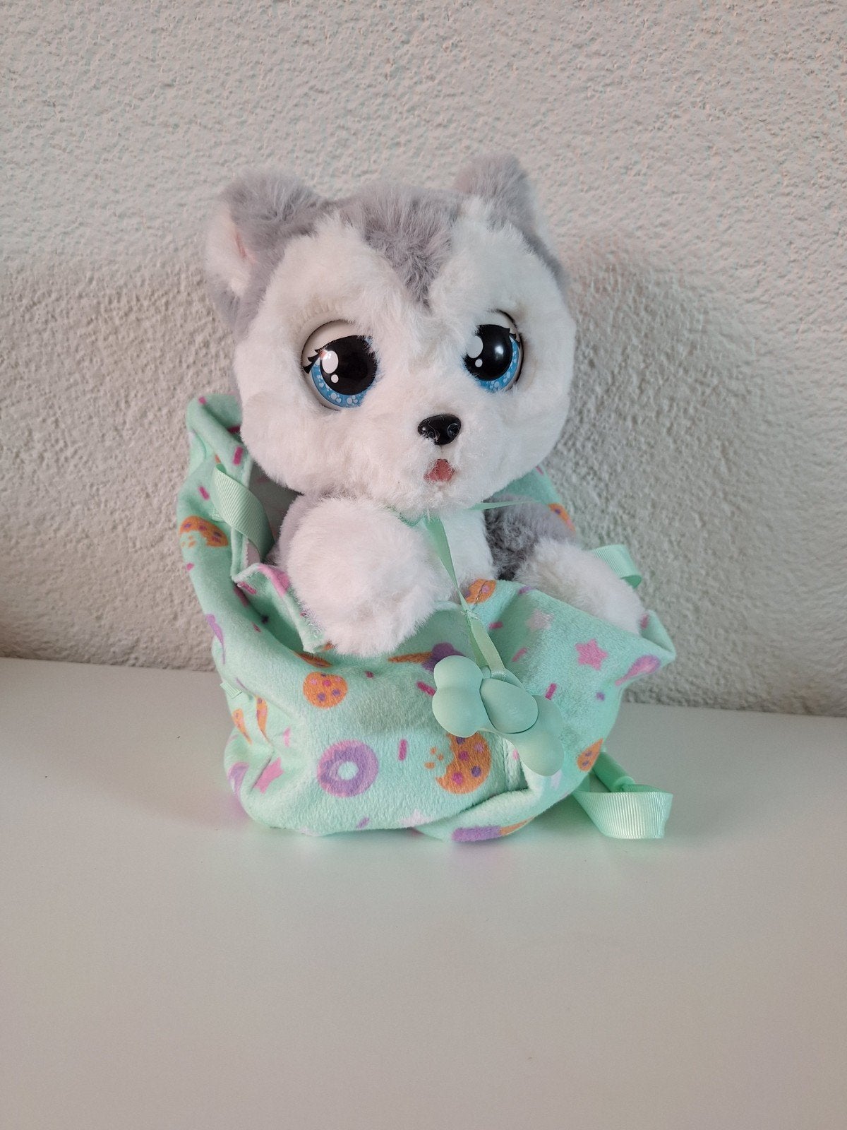 Baby Paws Husky Interactieve Knuffel - Zo goed als nieuw, Overige merken, Overige karakters, Grijs, Zo goed als nieuw