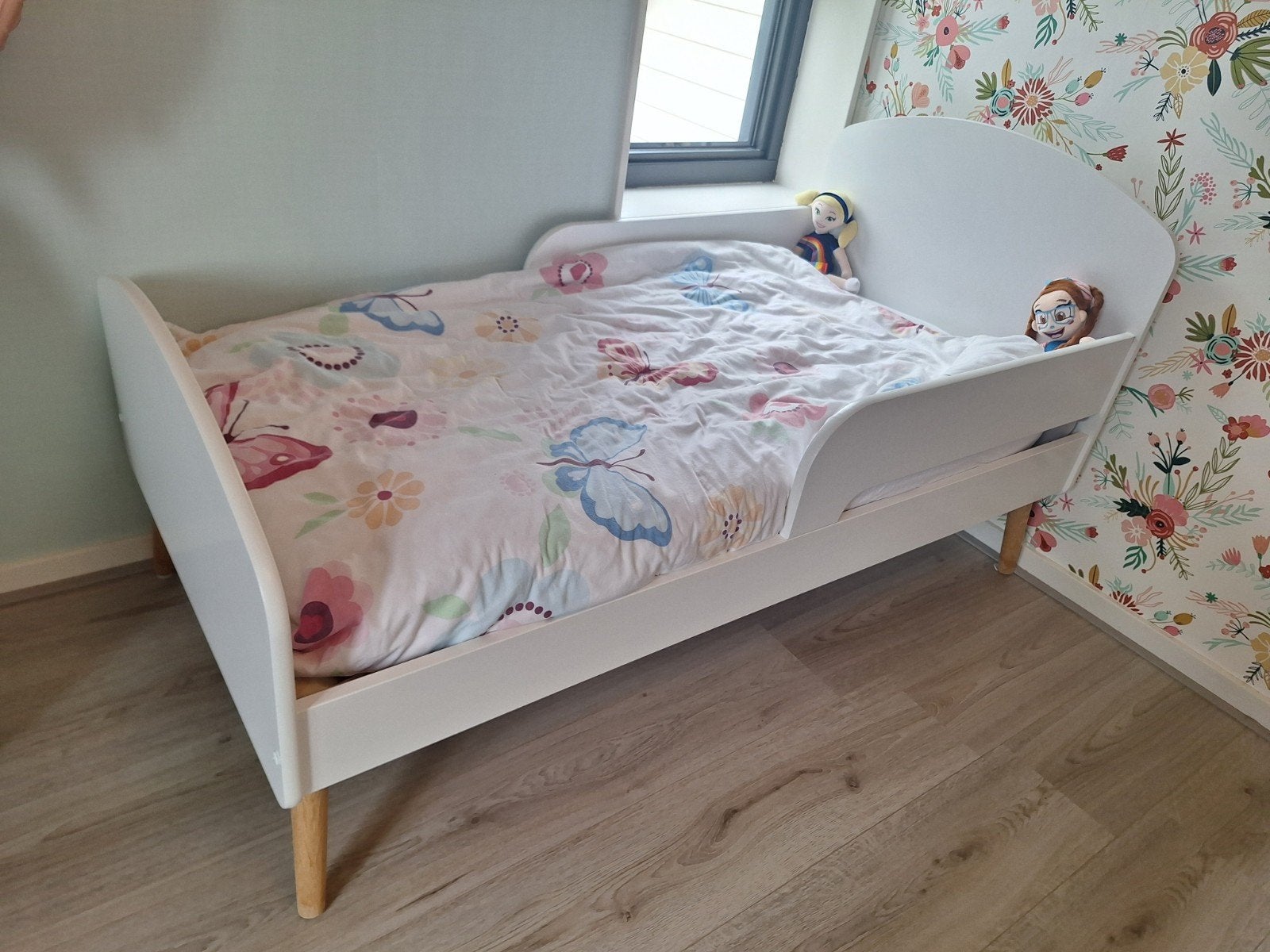 Peuterbed incl. matras, 4seizoenen dekbed en beddengoed, Ophalen, Gebruikt, Overige typen