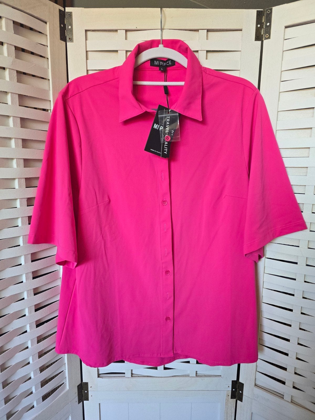 Nieuw mi piace travel L fuchsia blouse, Kleding | Dames, Ophalen of Verzenden, Nieuw, Roze