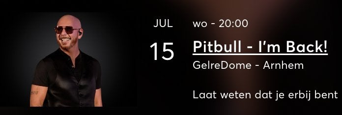 1 kaartje Pitbull Gelredome Arnhem | 15 juli, Tickets en Kaartjes, Concerten | Pop, Eén persoon, Juli