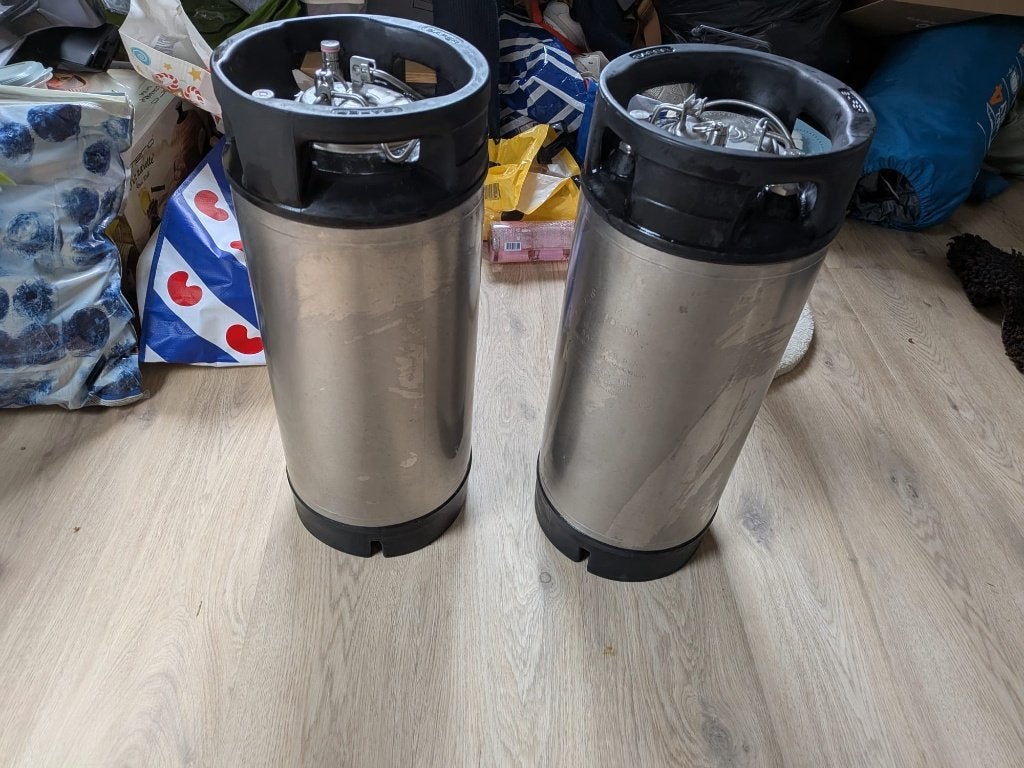 2x Cornelius Keg 19 liter – Ball Lock – RVS, Ophalen, Gebruikt, Overige merken