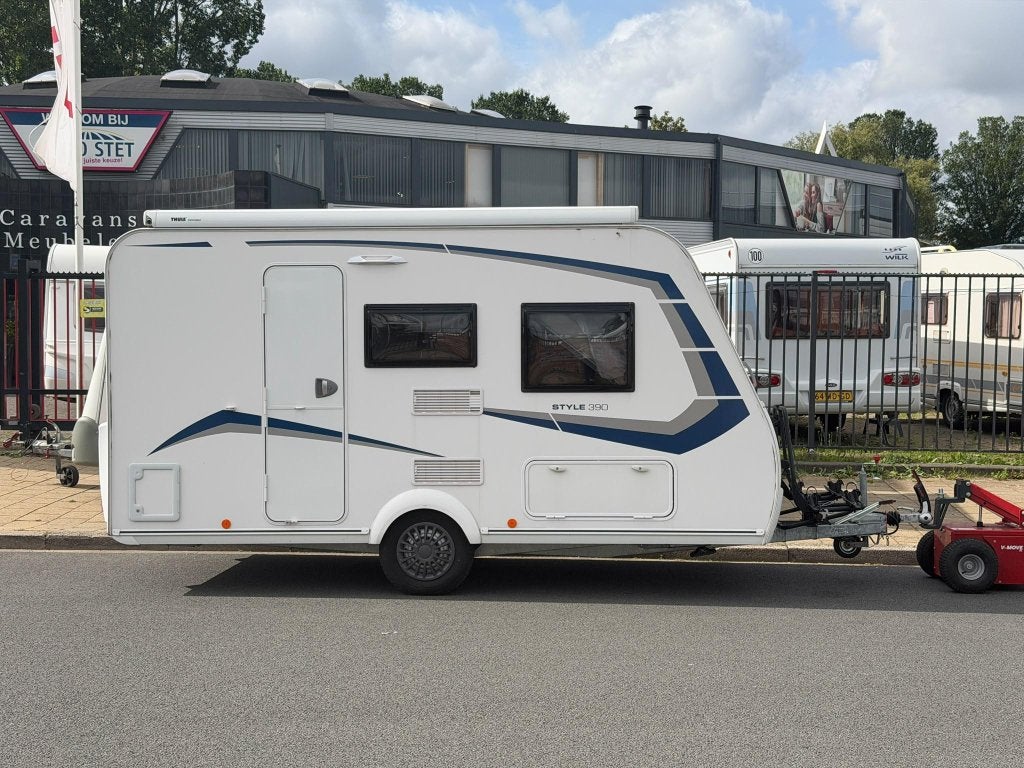 Caravelair Alba Style 390 Casluifel-fietsendrager, Dwarsbed, Bedrijf, Treinzit, 750 - 1000 kg