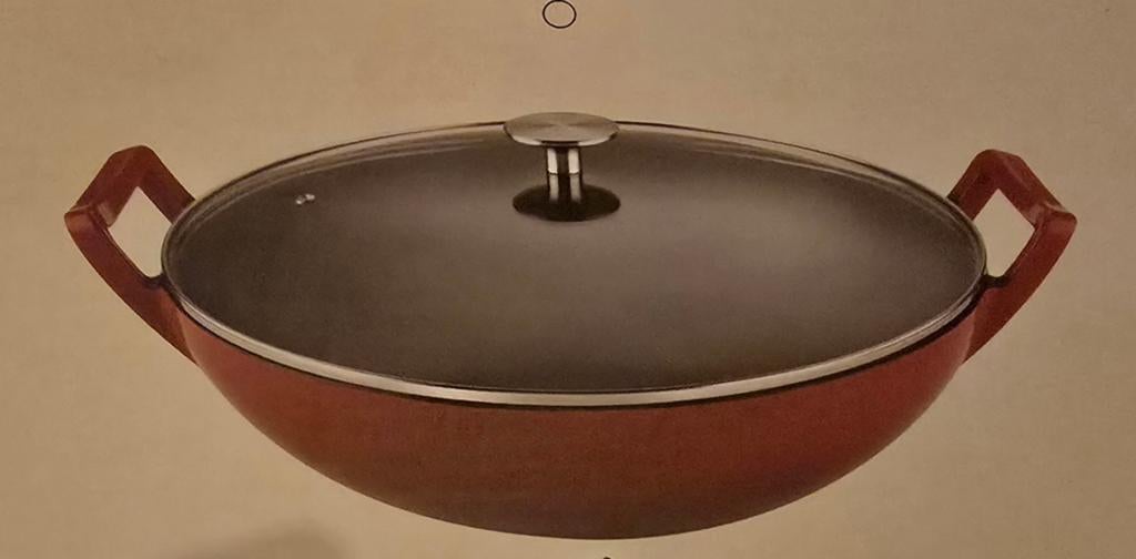## BUCCAN Hamersley Wokpan 36 cm ##, Gietijzer, Nieuw, Ophalen of Verzenden, Keramische plaat