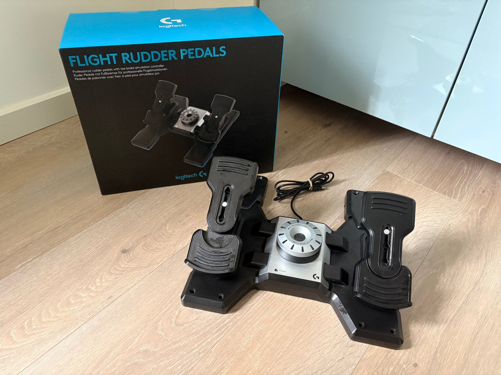 Logitech Flight Rudder Pedals, Computers en Software, Joysticks, Ophalen of Verzenden, Gebruikt