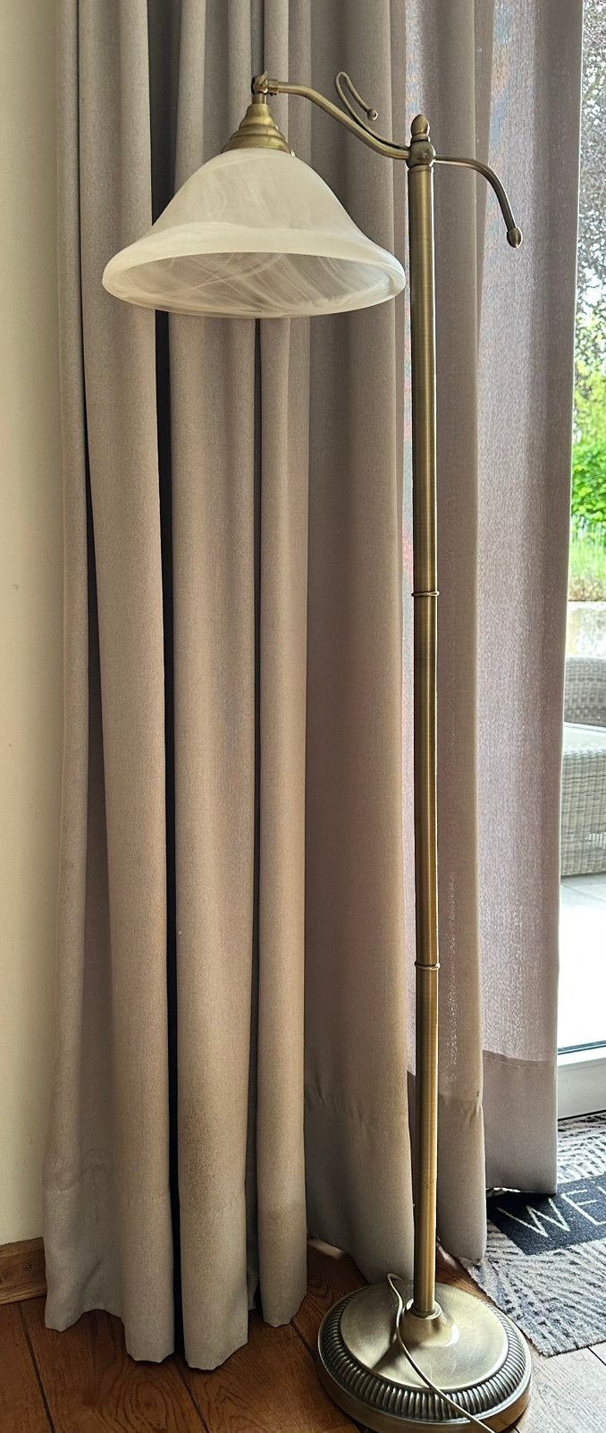 Staande lamp, Huis en Inrichting, Ophalen, Zo goed als nieuw, Glas, 100 tot 150 cm