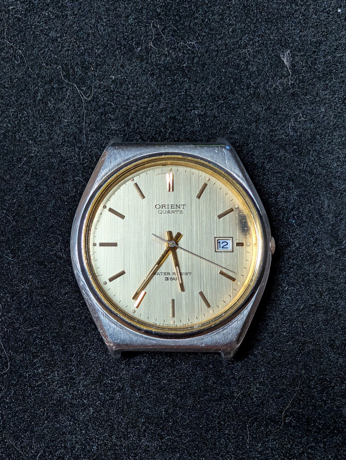Orient Quartz horloge - defect, voor onderdelen, Staal, Polshorloge, 1960 of later, Ophalen