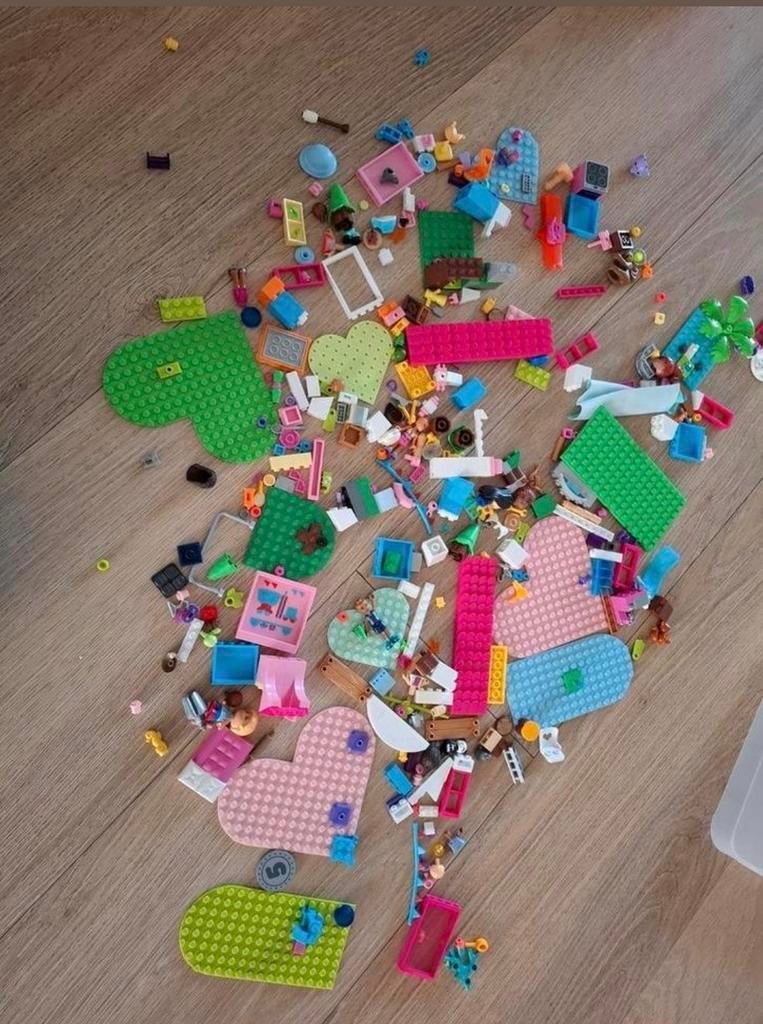 Mega Bloks Barbie bouwstenen met opbergbox, Ophalen of Verzenden, Zo goed als nieuw, Megabloks