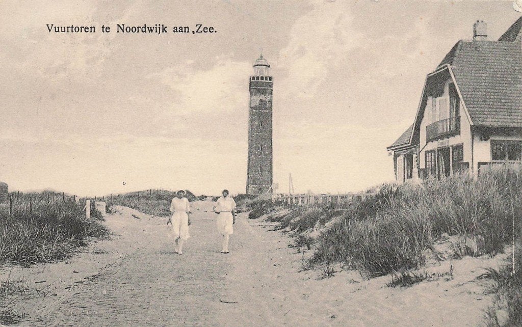 JP1138 Noordwijk aan Zee Vuurtoren 1925, Ophalen of Verzenden, 1920 tot 1940, Gelopen, Zuid-Holland