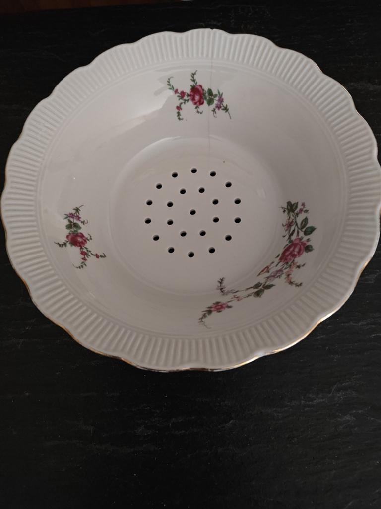 Vintage Chodziez vergiet schaal met bloemmotief, Ophalen