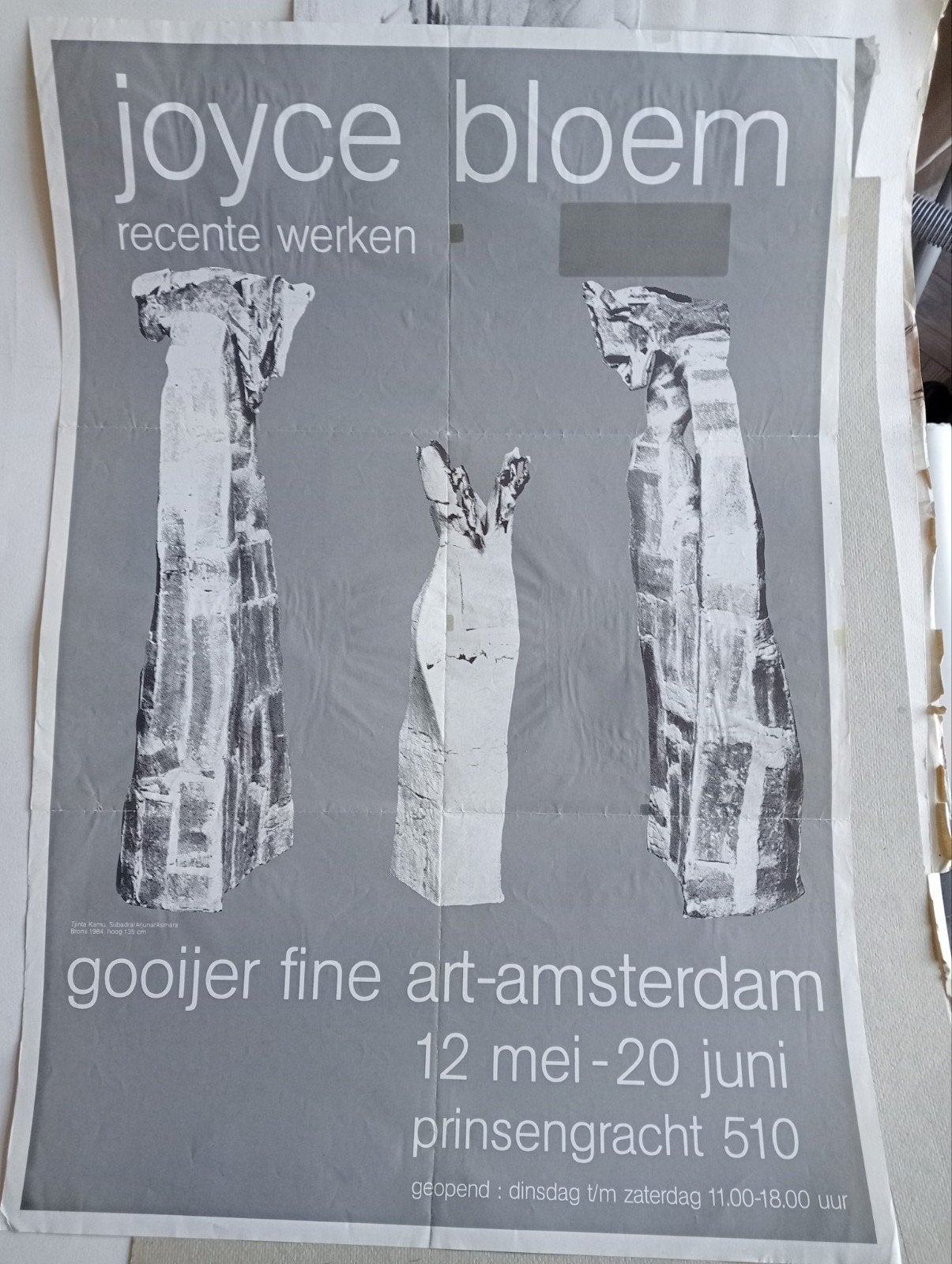 Joyce Bloem affiche  Gooijer Fine Art, Ophalen of Verzenden, 1980 tot heden, Knipsel(s)