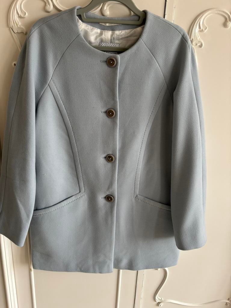 Nieuw licht blauw stoffen jas merk Taifun maat 36, Ophalen of Verzenden, Nieuw, Maat 36 (S), Blauw