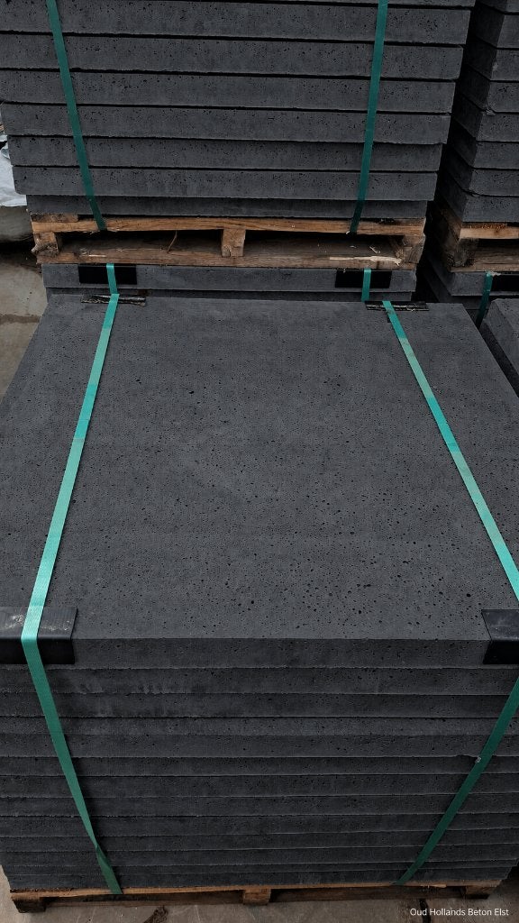 Oud-Hollandse betontegels 80x80x5 cm carbon, Tuin en Terras, Tegels en Klinkers, Ophalen, Nieuw, 10 m² of meer, Beton