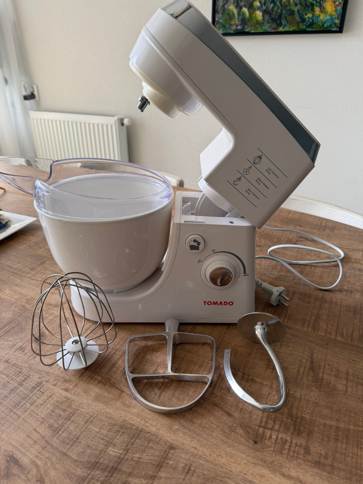 Tomado keukenmachine, 4 liter of meer, Ophalen of Verzenden, Zo goed als nieuw, 3 snelheden of meer