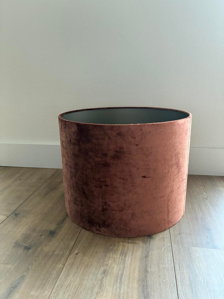 Lampenkap brons 40x30cm zgan!, Ophalen, Overige kleuren, 25 tot 50 cm, Rond