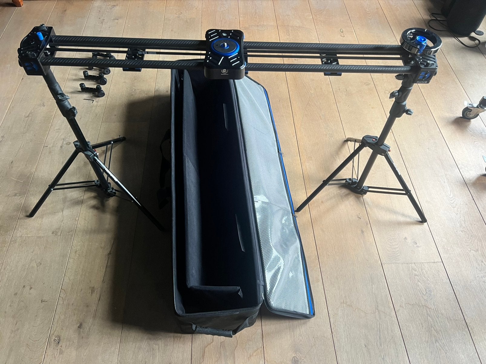 Benro MoveOver12 Dual Carbon Slider (60cm) Z.G.A.N., Ophalen, Zo goed als nieuw